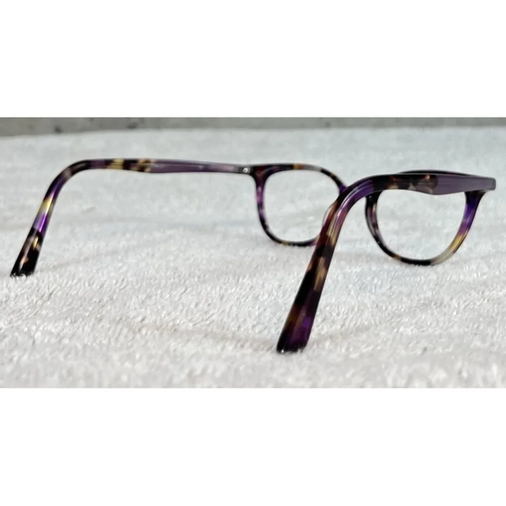 OGI HERITAGE 7162 2010 Round Purple Tortoise Pearl Eyeglasses Frames 47-17-135